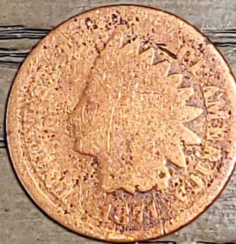 1871 1C BN INDIAN HEAD CENT IN GOOD CONDITION - ***KEY DATE***