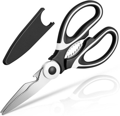 Kitchen Shears - QtoiKce Scissors Heavy Duty Stainless Steel Silver 