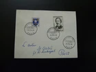 physics Foucault father of pendulum geodesy FDC France 1958