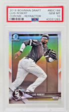 2018 Bowman Chrome REFRACTOR LUIS ROBERT RC Rookie Baseball Card PSA 10 GEM MINT