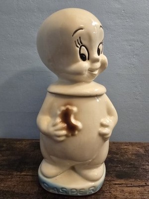 Casper the Friendly Ghost Vintage Cookie Jar By American Bisque USA 1961 Rare