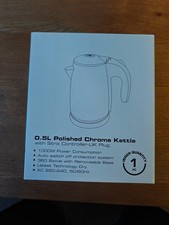 Image of 0.5L Polished Chrome Kettle w/Strix Controller - UK Plug - 1000 Watt