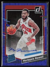 Markquis Nowell 2023-24 Donruss #282 Rated Rookies Signatures Choice Blue /49