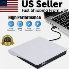 Slim External CD DVD Drive USB 3.0 Disc Player Burner Writer For Laptop PC Mac