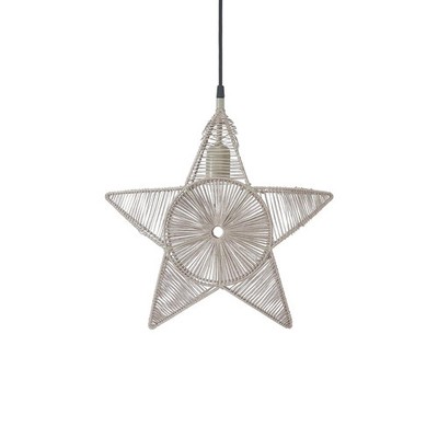 PR Home Dekostern Stern Metall Regina Garn beige Dekoartikel