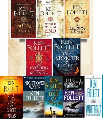 KEN FOLLET KINGSBRIDGE SERIES + MORE 🔥9 AUDIOBOOKS 🔥 (4 mp3) deal from eBay