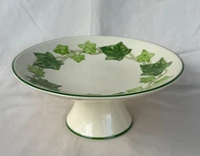 Franciscan Ivy California USA Compote 8.25" x 3.75"  Lucy EUC Cake Pedestal
