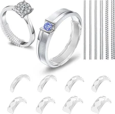 Xixter Ring Sizers for Loose Rings,14-Pack Adjuster Kit with Transparent 