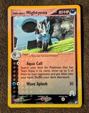2004 Pokemon Team Magma vs Team Aqua #30 Team Aqua's Mightyena Reverse Holo NM on eBay