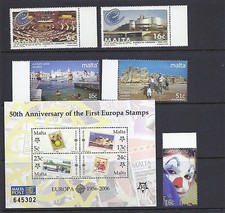 MALTA 1999-2006 4 EUROPA RELATED sets (VACATION CIRCUS etc)  VF MNH