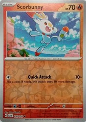 Scorbunny 026/142 Reverse Holo - Stellar Crown