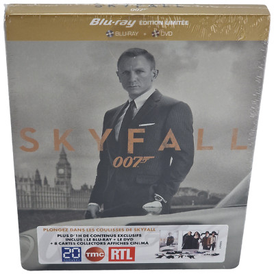Skyfall Blu-Ray + DVD Steelbook Begrenzte + 8 Karten Postkarten James Bond Zone