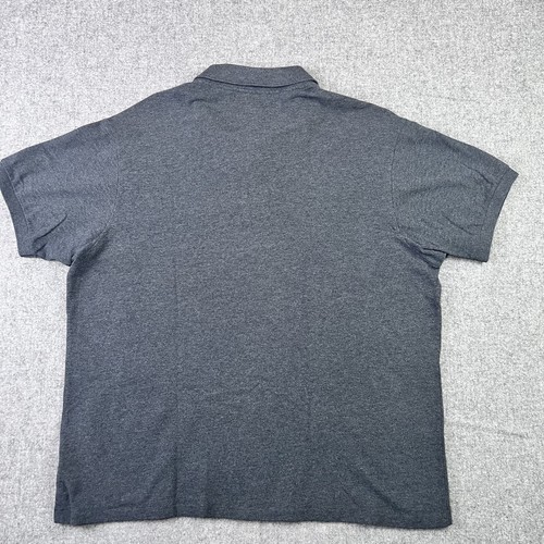 Lacoste Polo Shirt Men XXL FR7 Classic Fit Croc Logo Dark Gray Short Sleeve - Picture 2 of 13