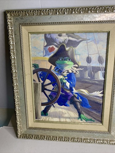 Leonard Filgate "Rip Squeak at the Helm" framed canvus - 第 8/8 張圖片