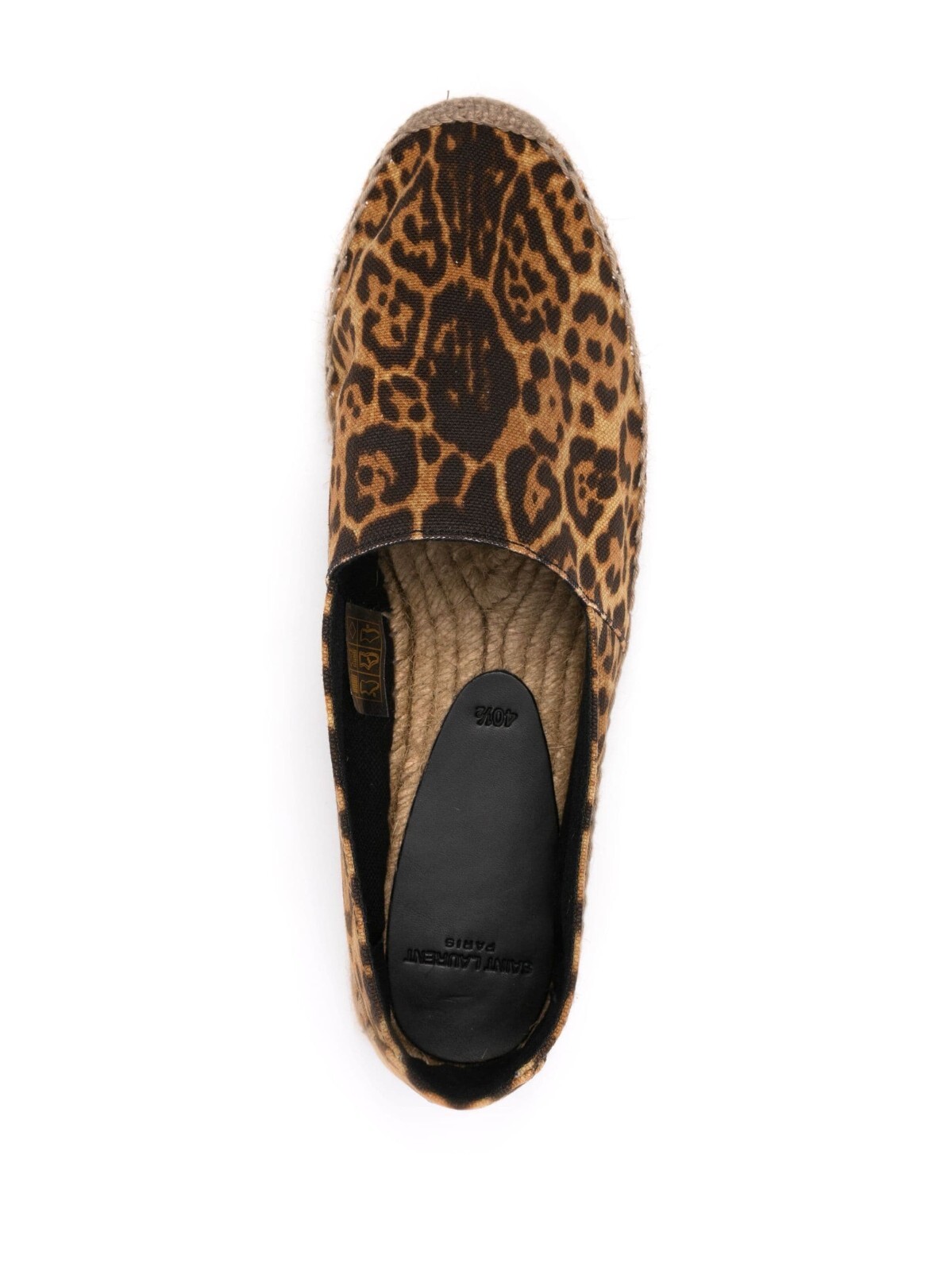 SAINT LAURENT YSL Cheetah Espadrillas tela (37 5)