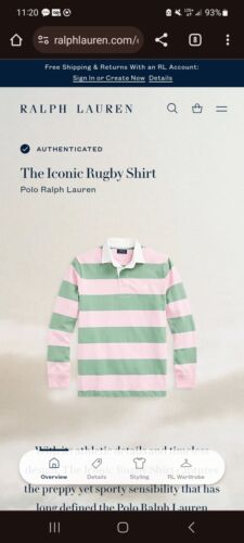 Rarely worn Ralph Lauren rugby shirt men size Medi