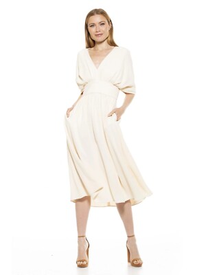 NORDSTROM ALEXIA ADMOR Mint Green August Draped Sleeve Fit Flare