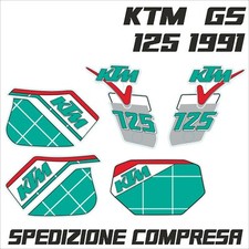 kit adesivi stickers  KTM gs 125 1991