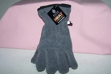 Winter Essentials Heat Touch Screen Texting Gloves Thick Fleece Men's XL Gray