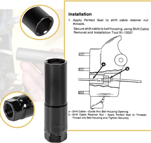 Shift Cable Tool Socket & Hinge Pin Tool for Mercruiser Alpha One Gen I Gen II - Picture 3 of 12