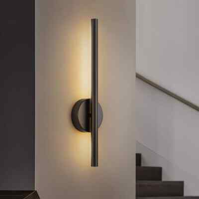 #ad Rennnsan Brandon 1 Light 19.6quot; LED Wall Sconce Matte Black 3000K Dimmable $24.95