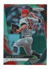 Jack Flaherty Parallel 2020 Panini Prizm Prizms Cosmic Haze #58 Baseball Card