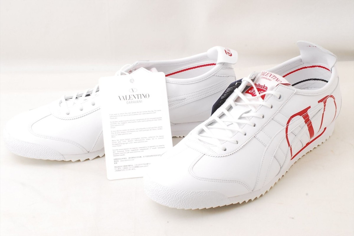 Japan Limited US VALENTINO x Onitsuka Tiger Mexico 66 SD WHITE Classic  Red