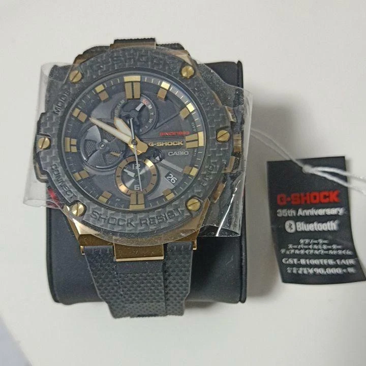 CASIO G-SHOCK GST-B100TFB-1AJR Memorial model gold 35th anniversary of a tornado