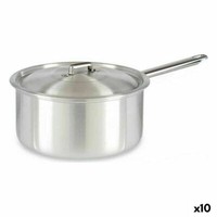 Topf Mit Deckel Silberfarben Aluminium 4 L 24,5 X 12 X 41 Cm 10 StüCk