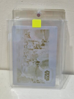 Star Wars Topps 2017 Briefing The Rogue Squadron gelbe Druckplatte 1 von 1