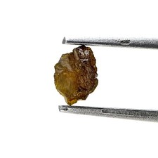 Rough Diamond 0.65tcw Grayish Yellow Sparkling Natural Irregular Shape For Jewel
