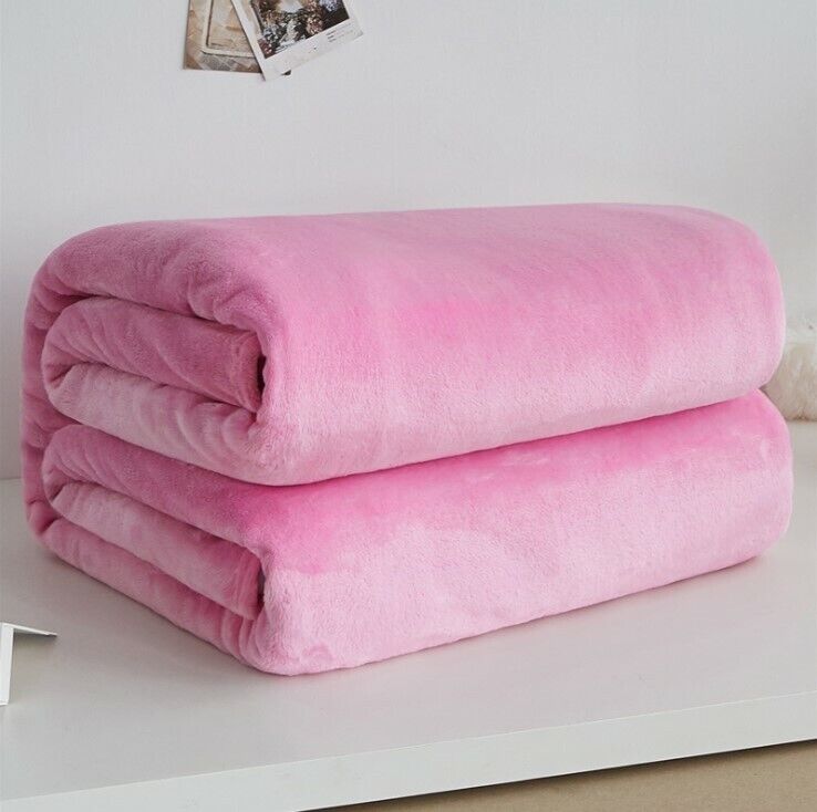 Large Luxury Faux Fur Throw Fleece Sofa Bed Mink Soft Blanket Thick ...