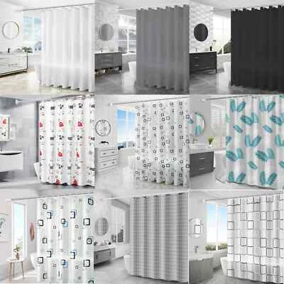 Duschvorhang Badewannenvorhang Dusche aus PEVA 180x200cm inkl. Ringe Badewanne - Bild 1 von 4