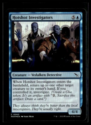 2024 MTG MKM Hotshot Investigators C Foil Creature #60