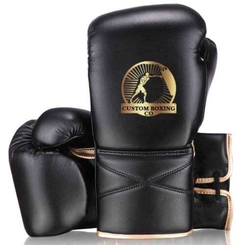 Boxing Gloves Black , Muay Thai Training, MMA Sparring Gloves, Kickboxing Gloves