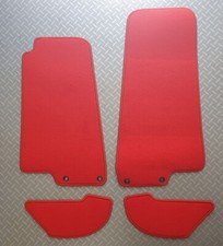 Fußmatten Thomatex rot Velours passend für Jaguar XKR=XK8,X100 ab 99-02.06 Ösen