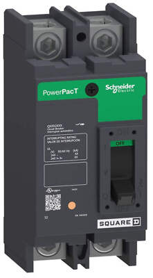 QDP22100TM - Square D 100A 2 Pole 240V Molded Case Circuit Breaker, PowerPact Q