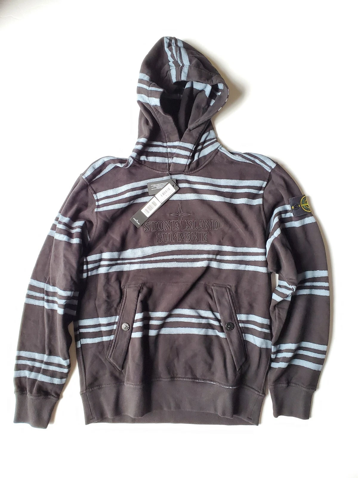 NEUF sweat à capuche Stone Island Supreme Taille Moyenne