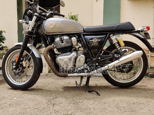 Royal Enfield Interceptor & GT 650 Powerage "Short Exhaust Silencer Polished" - Picture 8 of 8