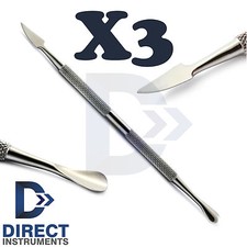 X3 Cuticle Pusher Long Curved Knife Spoon Nail Gauge Nail Cleaner Pedicure Tools