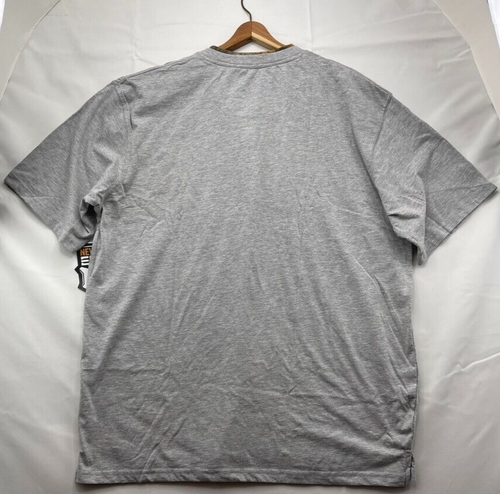 RealTree T-Shirt Men's XL Staghorn Edge 3 Button Gray Logo With Neck Camo Trim - Picture 11 of 15