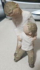 WILLOW TREE BROTHERS SCULPTED HAND-PAINTED FIGURE EX COND NO BOX PART OF LABEL