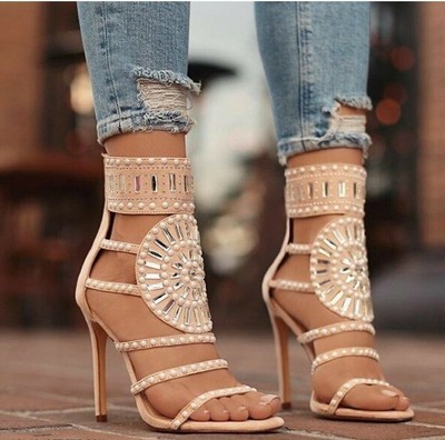strappy gladiator heels