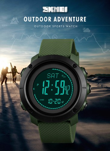 Orologio Sportivo SKMEI Previsioni Meteo Altitudine Termometro Donna Uomo 1427 - Foto 2 di 14