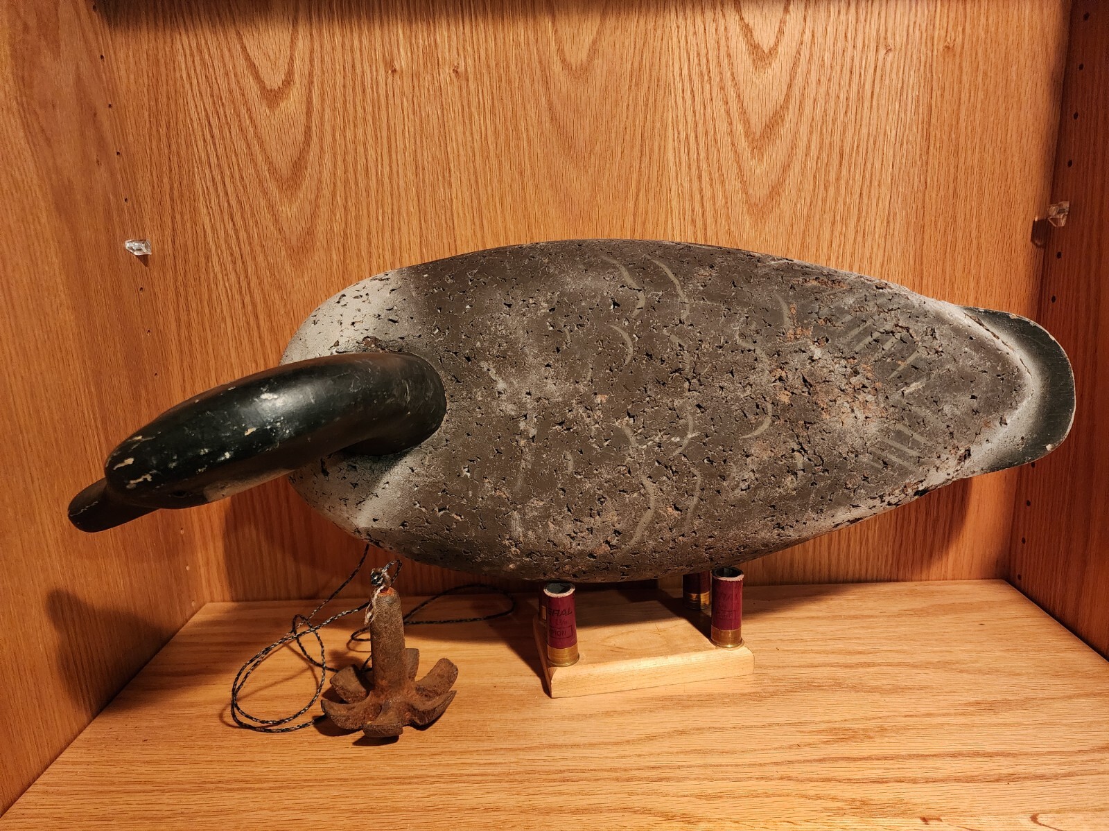 Very Nice Original Large L.L. Bean Cork & Wooden Goose Duck Decoy