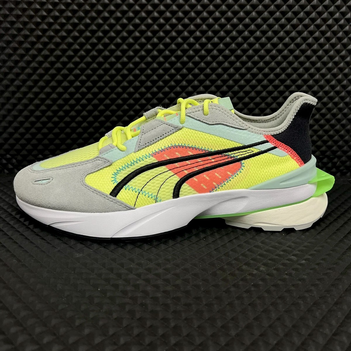 Puma PWRFRAME OP-1 Abstract Men Size 12 Sneaker Running Shoes Gray