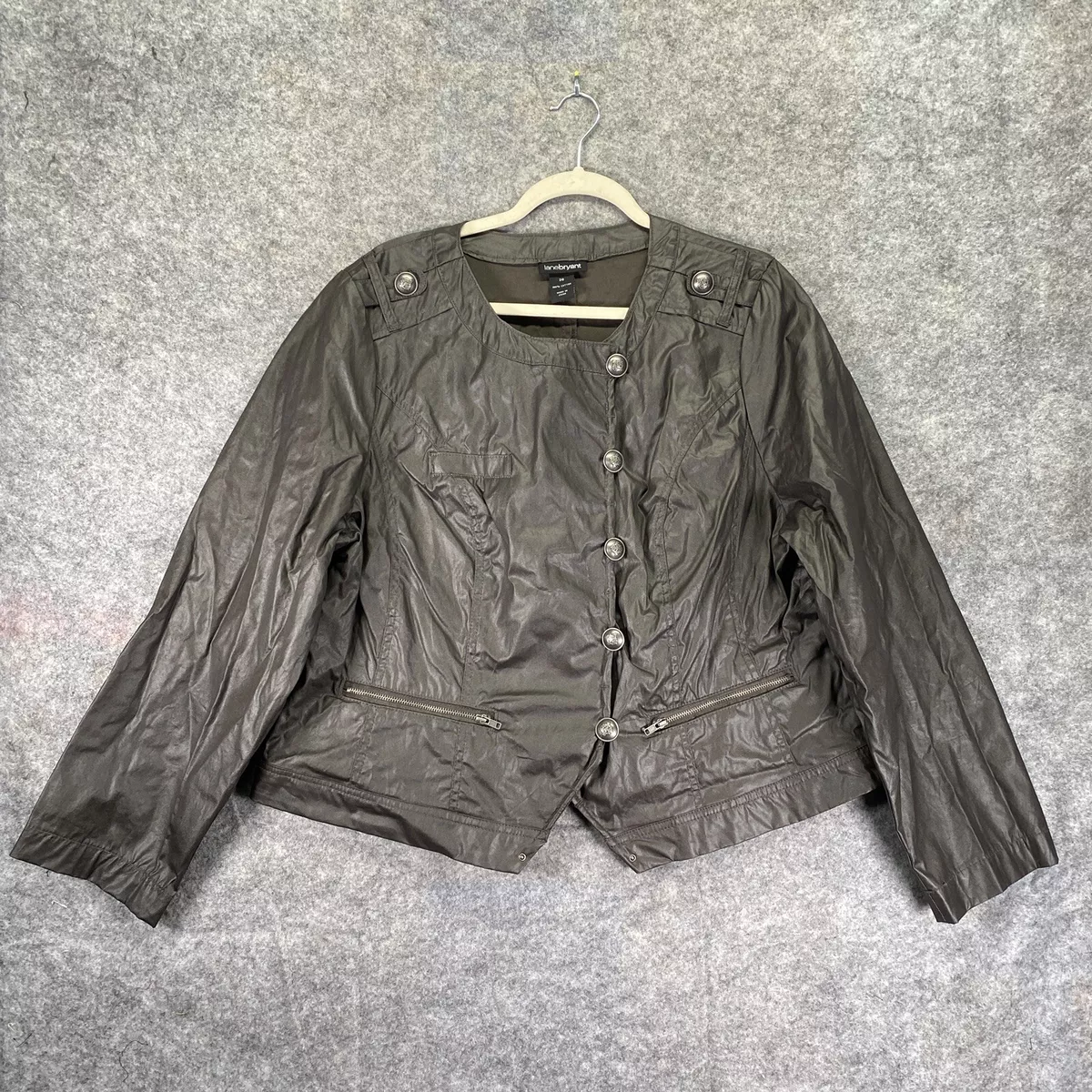 Lane bryant shop leather jacket