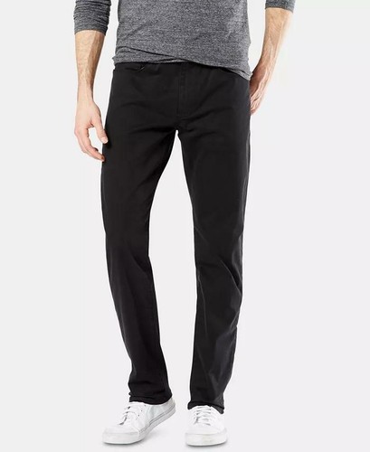 Dockers Mens Alpha Jean-Cut Pants Black 