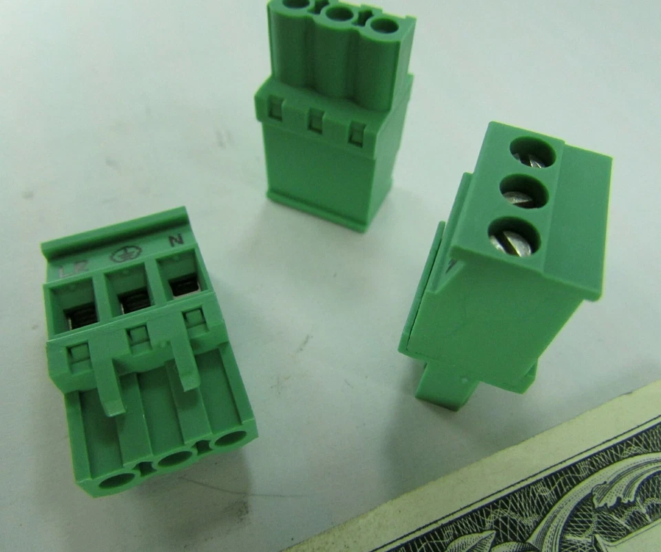 Lot 10 Phoenix Contact 3-Position Combicon 2,5/ 90 Deg. Female Plugs MVSTBR 5.08 - Image 3 of 4