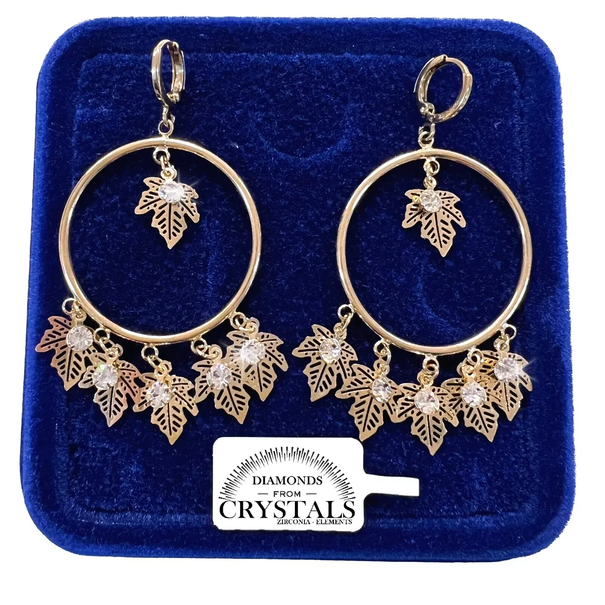 Orecchini Cerchi Con Cristalli 4,3 Cm Metallo Barbieri You B'Jou - Foto 7